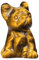 Amogeeli Mini handgeschnitzte Tigerauge Stein Hund Figur Dekoration, Taschenstein Welpe Statue Skulptur für Schreibtisch Home Garden Büro