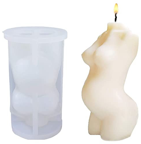 Molde de silicona para velas 3D, forma de cuerpo de silicona para velas, moldes de silicona para el cuerpo, fabricación de velas hechas a mano, fabricación de velas de soja, fabricación de resina