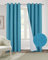 always4u Verdunkelungsvorhang, wärmeisolierend, aus Kunstleinen, Himmelblau, FR012-15P159-BL2-137 x 241 cm