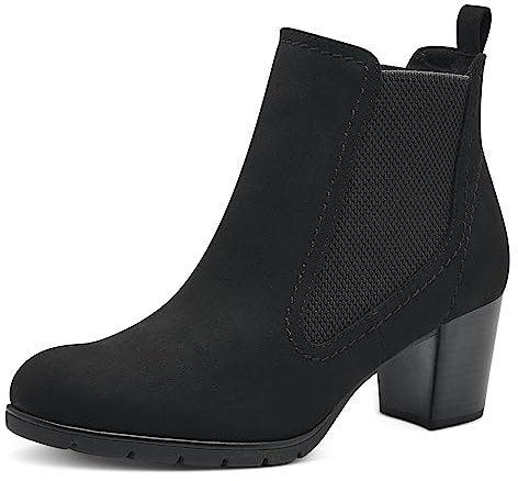 MARCO TOZZI stivali Chelsea da donna senza chiusure con tacco color nero (black) 37 EU