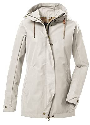 G.I.G.A. DX Damen 3-Lagen Funktionsjacke/Outdoorjacke mit Kapuze WMN JCKT, gebrochenes weiss, 38, 39003-000