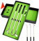 Colexy Golf Stifte Set, 3 Golfschläger Kugelschreiber Mini Desktop Golfball mit schwarzer Geschenkbox, Golfgeschenk Geschenkidee für Golfer Fans Golf Club Damen Herren Golfgeschenkartikel