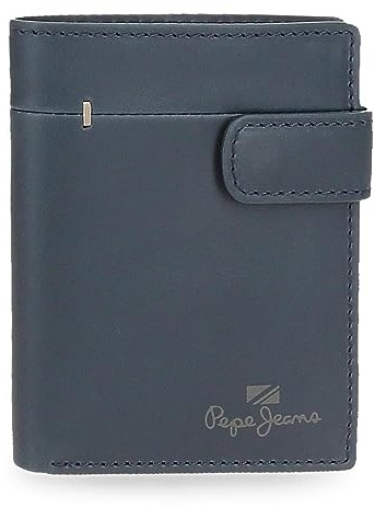 Pepe Jeans Staple Geldbörsen und Portemonnaies aus Rindsleder, Schwarz, Braun, Marineblau, Verschiedene Größen