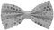 TrendandStylez Pailletten Fliege, silber, 9 x 12cm, verstellbar, für Damen und Herren, Glitzer Accessoire, Fliege für Karneval