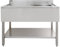 Gastro Profi Spültisch Edelstahl Gastrospüle Spülbecken 1 Becken Rechts Restaurant Küche Bar Abtropffläche Freistehend Untere Ablage Aufkantung 90 x 120 x 60cm GRATIS Sieb-Stöpsel