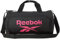 Reebok Duffle Bag – Uni, leicht, Fitnessstudio, Sport und Reisen, Handgepäck, Wochenendtasche für Damen und Herren, Schwarzes Perth mit pinkem Logo, Einheitsgröße
