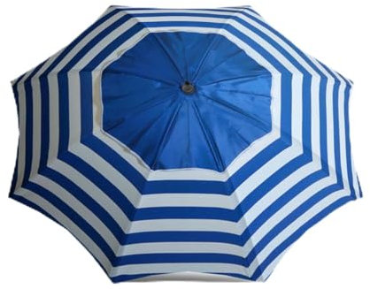 BigBuy Garden Sonnenschirm, gestreift, Ø 180 cm, bunt, Bohemien