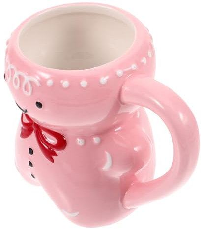 jojofuny Bonhomme En Pain D'épice Tasse Tasses À Café De Noël Rose Pain D'épice Tasse À Café Tasse Cadeau Tasse De Lait Tasse À Expresso Fournitures De Fête D'hiver