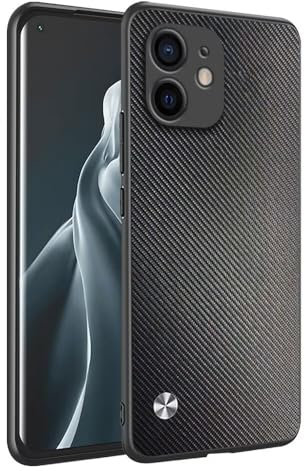 HONLEN Custodia per iPhone 12 mini (5.4 Inches) Cover per Telefono Aziendale con Retro in Pelle, Kevlar