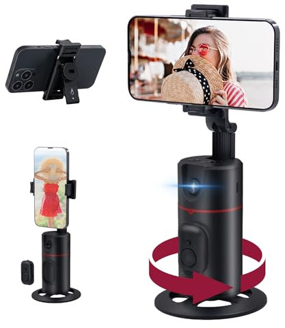 Mcbazel Soporte de Seguimiento Facial con Control Remoto 360 ° Seguimiento Automático, Soporte para Palo Gestos para Teléfono Móvil/Estabilizador Gimbal/Vlog de Viaje