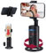 Mcbazel Auto Face Tracking Stativ mit Fernbedienung, Auto Tracking Telefonhalter Halterung Einstellbare Unterstützung Gestenerkennung/Multi-APP Live Handy/Gimbal-Stabilisator/Reise-Vlog - Schwarz