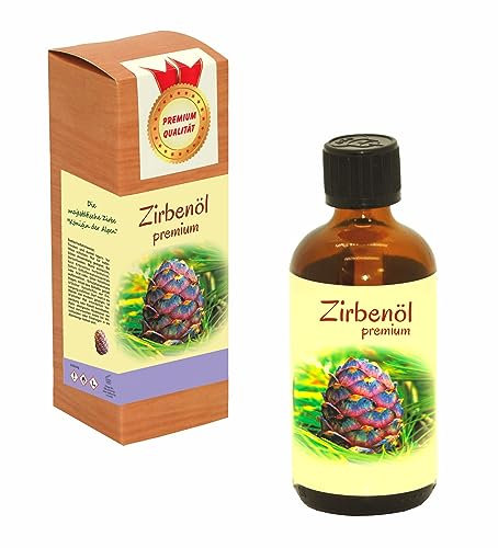 Premium-Zirbenöl - naturreines, ätherisches Zirbelkiefernöl aus Österreich, als Duftöl, für Raumduft-Diffuser, zur aromatischen Anwendung; (130 ml)