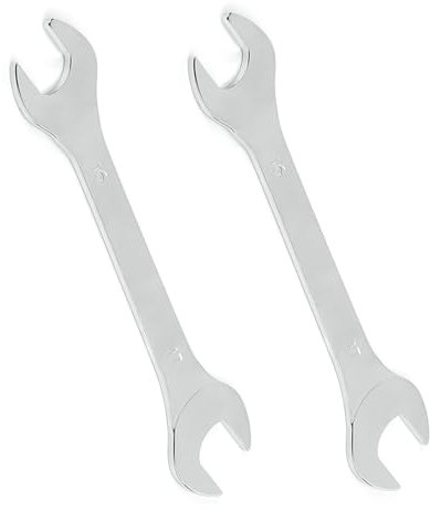 Vokenforu 2 Pcs Open End Spanner, 16mm x 17mm Super Thin Carbon Steel Double Open Ended Wrench, Metric Repairing Tool for Bicycle