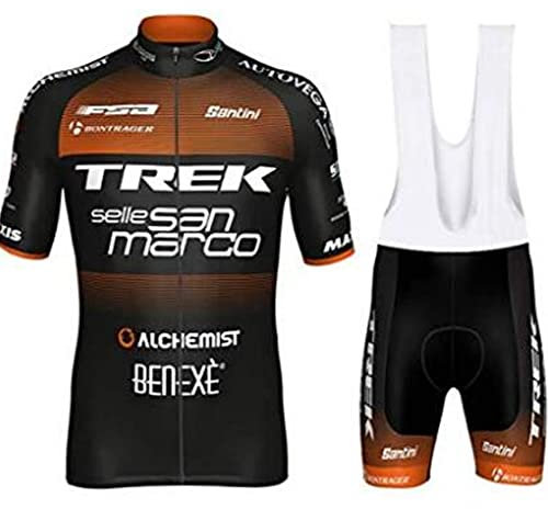 louizumify Professionelles Herren-Kurzarm-Radtrikot aus Performance-Material mit 3 Taschen für Jede Gelegenheit