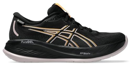 Asics Damen Gel-Cumulus 26 GTX Sneaker, Black Stadium Orange, 39.5 EU
