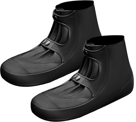 Fahrrad Schuhüberzieher, Fahrrad überschuhe Wasserdicht und Regenfest , Schuhüberzieher Mehrweg, Silikon überzieher Schuhe Fahrrad für Radfahren und Wandern, Fahrrad überschuhe mit Dickeren Sohlen