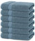 BANANALU 6 Badetücher 70x140 cm 100% Baumwolle Badetuch Duschtuch Copen Blue