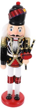 IMIKEYA Christmas Nutcracker Puppet Soldier Decor for Desktop Bookshelf Display Traditional Xmas Nutcrackers Craft