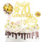 DazzJoy Glitzer Tortendeko 70. Geburtstag - 19 Stück Cake Topper für Frau und Mann, Kuchen Deko 70 Jahre, Kuchendeko Torte