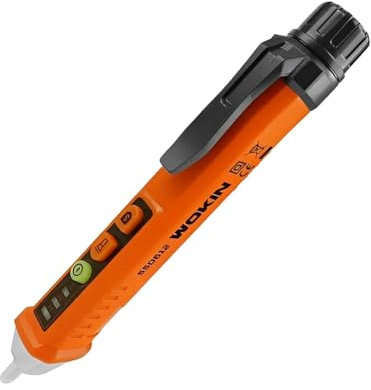 Voltage Tester,12V-1000V Non-Contact Voltage Tester, Adjustable Sensitivity Electric Tester with LED Flashlight, Buzzer Alarm for Live/Null Wire Judgment and Breakpoint Finder