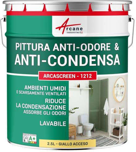 Peinture anti condensation, anti odeur, moisissure - 2.5 L Jaune éclatant RAL 095 90 50 - ARCANE INDUSTRIES