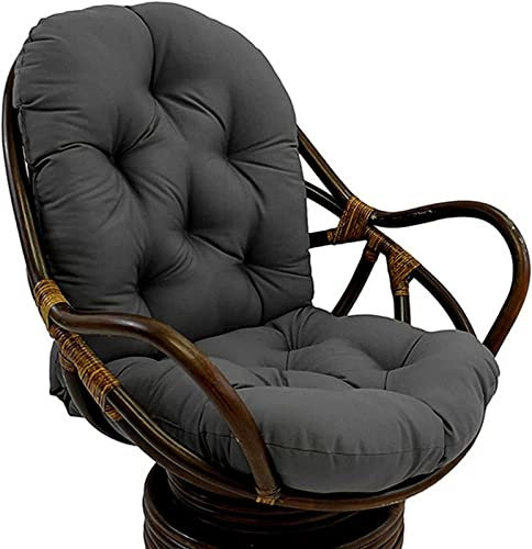 Generisch Outdoor Tufted Seat Cushion for Rocking Chair Durable Fabric Non Slip Thick Padding 120 x 60 cm Patio Chair Cushion for Indoor and Outdoor Use