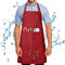 FunChaos Wasserdicht Schürze mit 2 Tasche Verstellbare Kochschürze für Männer Damen Kein Waschen Verhindert Ölstaubflecken Küchenschürze für Kochen BBQ Hundepflege Gartenarbeit Backen Malerei Rot