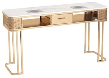 Moderne Maniküre Tisch – Nageltisch Mit Absaugung Beleuchtung Kabellosem Laden Und Staubabsaugsystem Für Nagelstudio Tisch Und Den Heimgebrauch Inklusive (Ohne Stuhl)