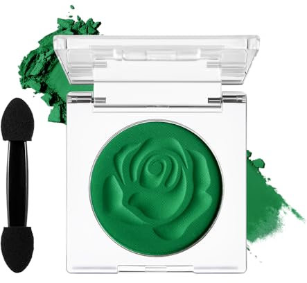 Afflano Green Eyeshadow Palette, Sombra de Ojos Verde Mate, Sombra de Ojos Color Instantánea, Altamente Pigmentada, Maquillaje de Ojos Verdes Paleta, Maquillaje de Carnaval Grinch Pinturas Corporales