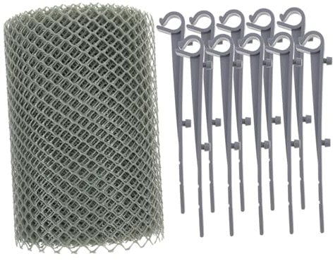 Mikikit Leaf Filters for Gutters 6m Gutter Guards Mesh Plastic Guard Roll for Shapes