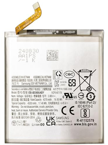 C D R Batteria ricambio originale EB-BS906ABY compatibile con Samsung Galaxy S22 Plus SM-S906BZ. Capacità 4500 mAh