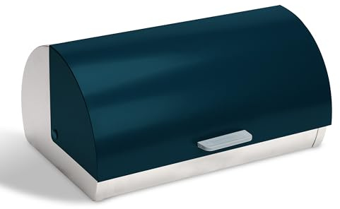 Ribelli Große Brotkasten, Brotkorb mit Deckel, Brot Aufbewahrung aus Edelstahl, Küche-Aufbewahrung,Brotaufbewahrungsbox,Brotboxen, Dunkelblau