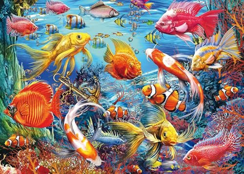 AveJoys Puzzle für Erwachsene 1000 Teile Tropische Fische 70 x 50 cm Puzzles für Erwachsene Pädagogisches Spiel Herausforderung Spielzeug 1000 Teile Puzzles für Erwachsene Kinder
