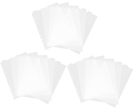 CLISPEED 3 Sätze Transparent Trennblätter Set für Ordner Abnehmbare Trennstreifen mit Beschreibbaren Laschen für Notizen Berichte und Präsentationen
