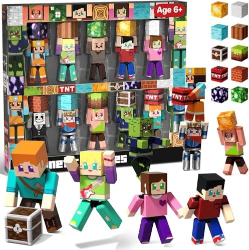 ToyUnited 20 pcs Spielzeug Figuren Set Kompatibel mit Allen Magnetische Bausteine/Magnetbausteinen, Förderung der Kreativität & Feinmotorik, Ideales Spielzeug & Geschenk für Kinder ab 3