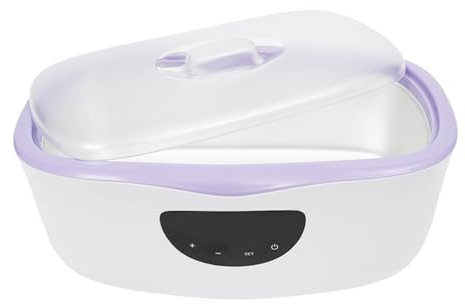 Paraffinbad für Hände und Füße 230W ABS Parafinwachsbad 4000ml LED-Touchscreen Elektrisches Wachsbad 45–75°C 2 Modi mit Bürste und Deckel für Schönheitssalons, Spas