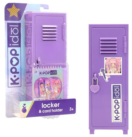 IMC Toys K-POP IDOL Vom K-Pop inspirierter Spind mit Stickerbogen und Bilderrahmen, inklusive Foto der 3 K IDOLS Puppen Kinder ab 3 Jahren