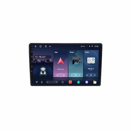 Radio Macchina Touch Screen per Audi A4 2000-2009 Car Radio con Bluetooth Vivavoce, con Hd Touch Screen Supporta Navigazione, Bluetooth, 8 Nucleo 8G+256G