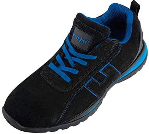 REIS BRCHILE37 Scarpe Antinfortunistiche, Nero-Blu, Taglia 37