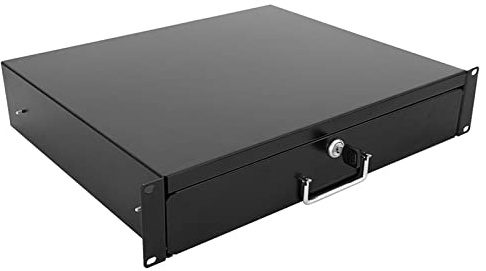 New 2U / 3U / 4U Drawer Rack Mount DJ 19'' Rack Case Equipment Deep Drawer Key Lockable (2U)
