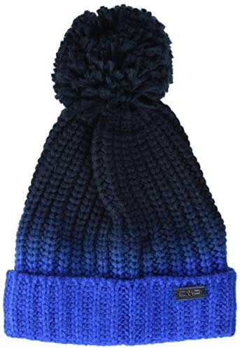 CMP Kinder Mütze Strickmütze 5505005J, Black Blue, One Size, 5505005J
