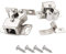Derbway Packung mit 10 Stück Doppel-Rollenschnäpper, Schrank Schranktür Roller Catch-Silber