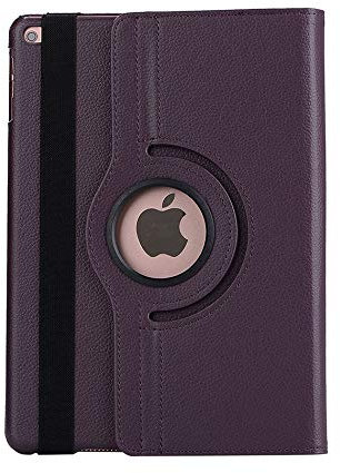 Tablet Case for Samsung Galaxy Tab 4 SM-T530 (10.1) 2014 PU Leather Tablet Case Cover with 360° Rotating Stand Custom-Fit Tablet Protection Case in DARK PURPLE