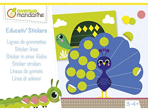 MY MANDARINE KC101C - Kreativbox, Educativ' Sticker, ab 3 Jahren, Sticker in einer Reihe, 1 Box