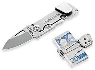 Bxf6ker Plus Unisex – Erwachsene Nude Look Taschenmesser, Silber, 12 cm