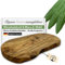 B-Ware (2. Wahl): Olivenholzbrett ORGANIC von FIGURA SANTA. Servierbrett - Holzbrett - Schneidebrett. Fein gemasertes Olivenholz. Ca 30 x 15 cm