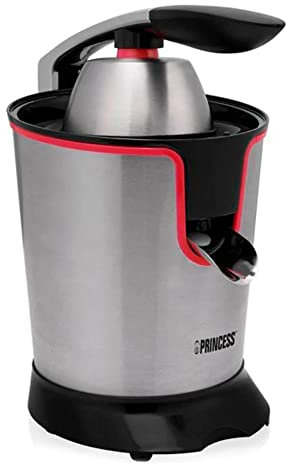 Princess 201871 Exprimidor con Palanca de Presión 600W Acero Inoxidable