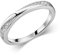 Materia Ring Silber 925 Damen dünn - Zirkonia rhodiniert in Schmuck Etui SR-132-57