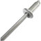 AERZETIX - C48306 - Lot de 10 Rivets aveugles standard Ø6x14mm à tête plate en acier inox A2 - DIN 7337 A- rivet pop à rupture de tige
