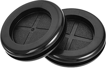 sourcing map Rubber Grommet Round Double-Sided Mount Dia 32 mm for Wire Protection 4pcs
